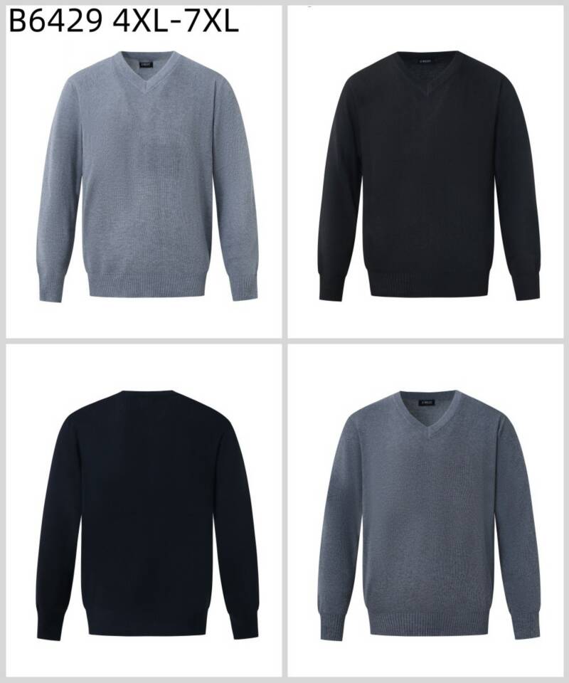Swetry męska Roz 4XL-7XL, Mix Kolor Paszka 12 szt