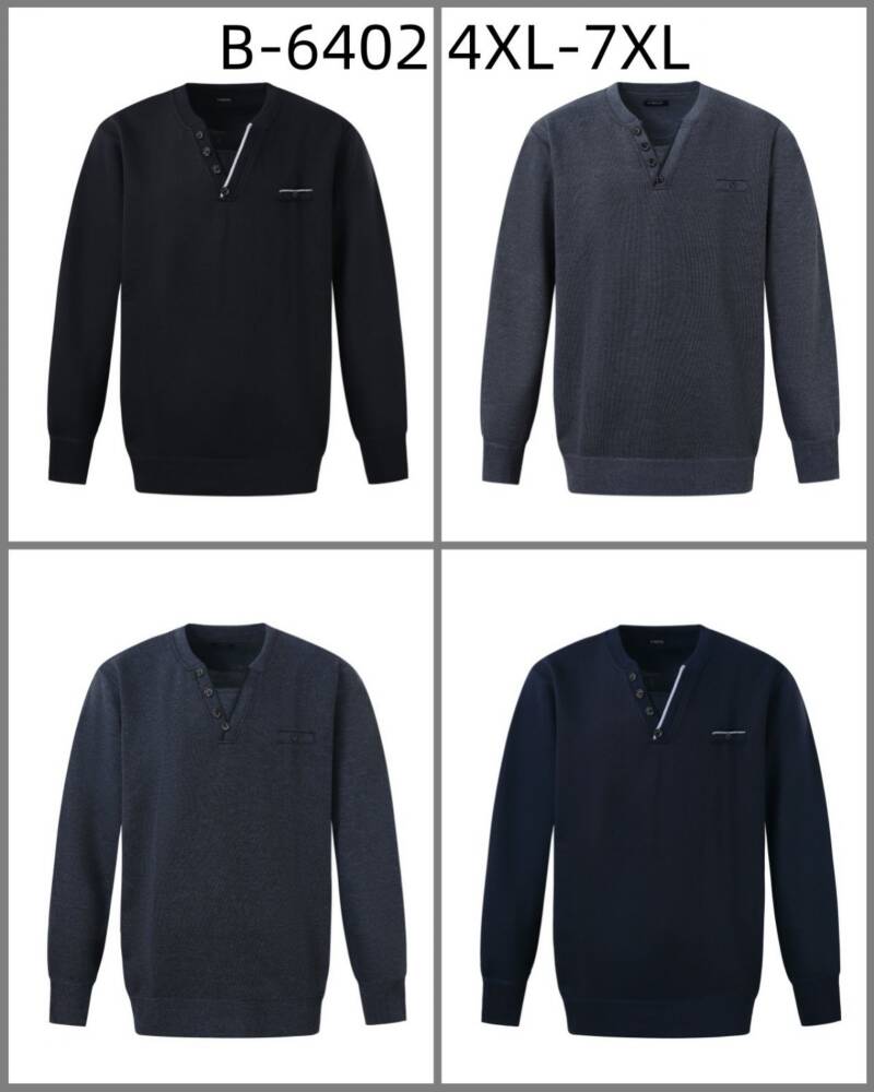 Swetry męska Roz 4XL-7XL, Mix Kolor Paszka 12 szt