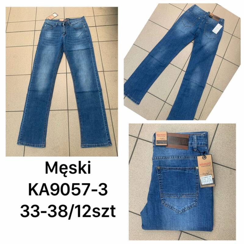 Spodnie damskie jeansy Roz 33-38, 1 Kolor Paczka 12 szt