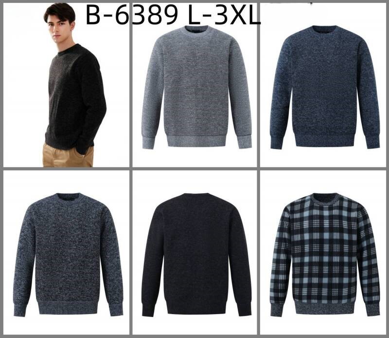 Swetry męska Roz L-3XL, Mix Kolor Paszka 12 szt