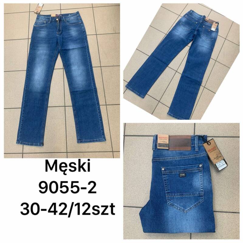 Spodnie damskie jeansy Roz 30-42, 1 Kolor Paczka 12 szt
