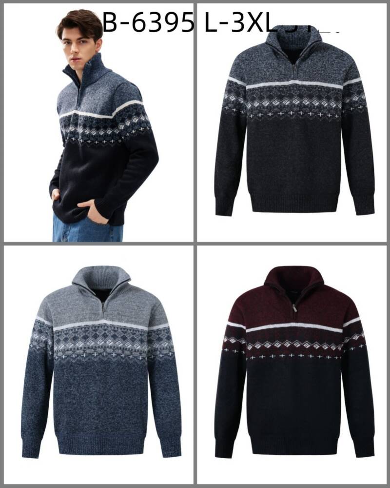 Swetry męska Roz L-3XL, Mix Kolor Paszka 12 szt