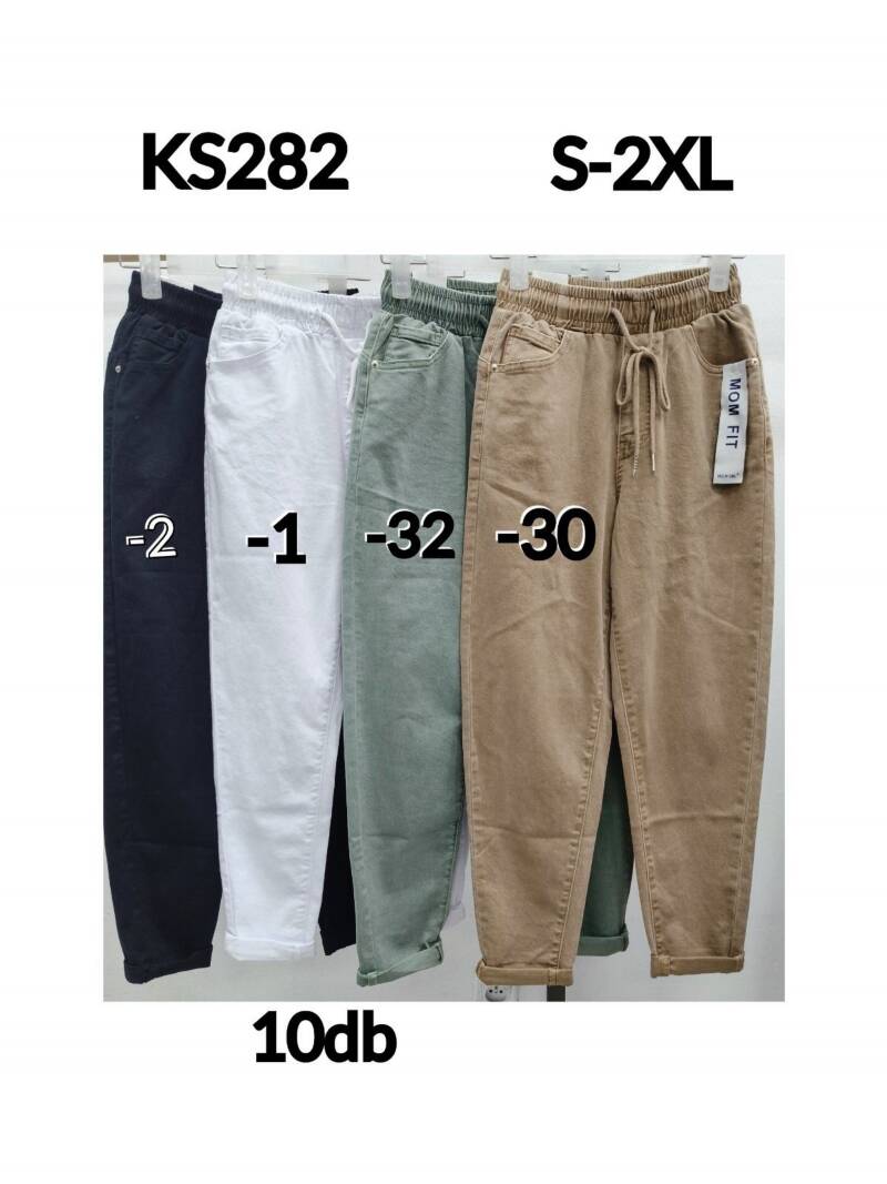 Spodnie damskie jeansy Roz S-2XL, 1 Kolor Paczka 10 szt