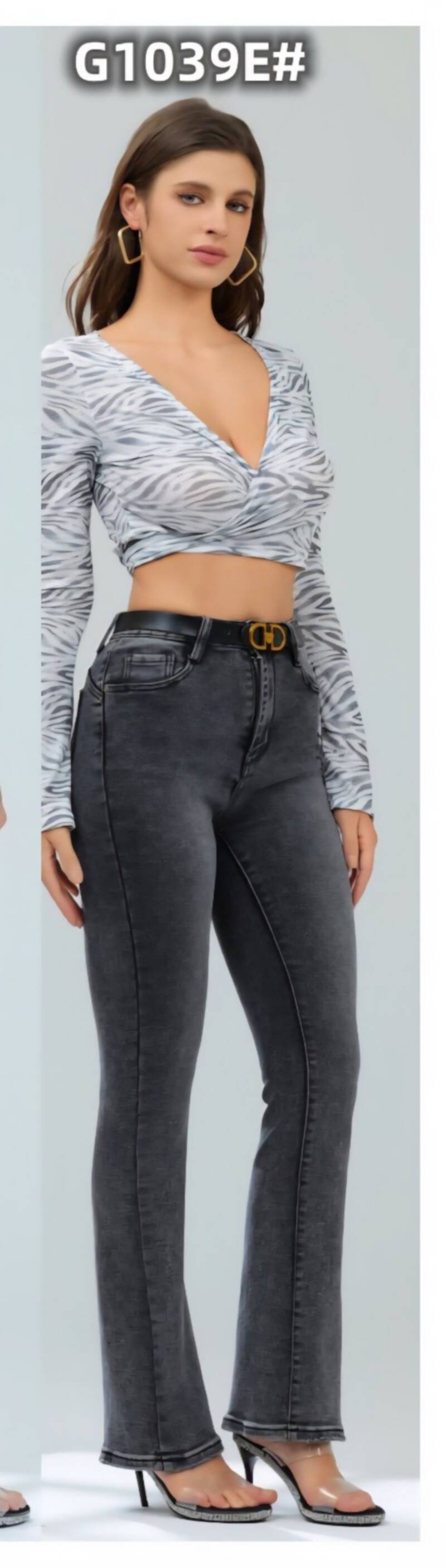 Spodnie damskie jeansy Roz XS-XL, 1 Kolor Paczka 10 szt