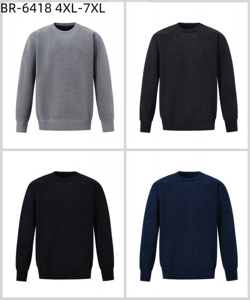 Swetry męska Roz 4XL-7XL, Mix Kolor Paszka 12 szt