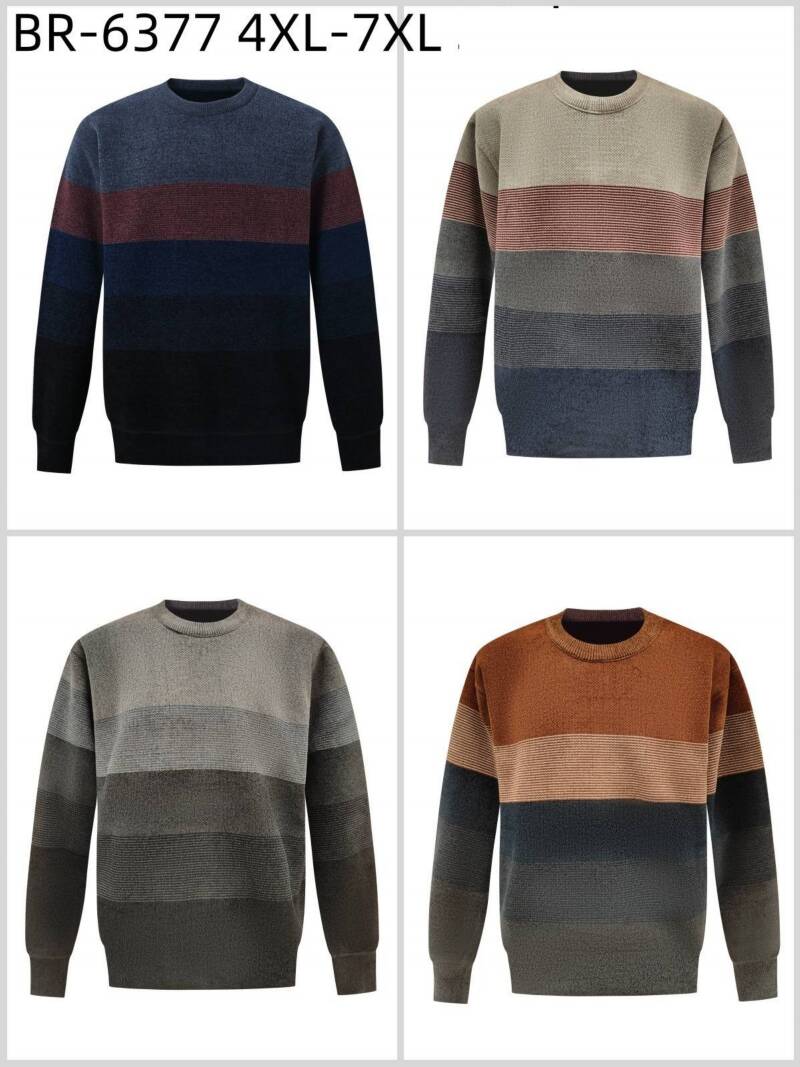 Swetry męska Roz 4XL-7XL, Mix Kolor Paszka 12 szt