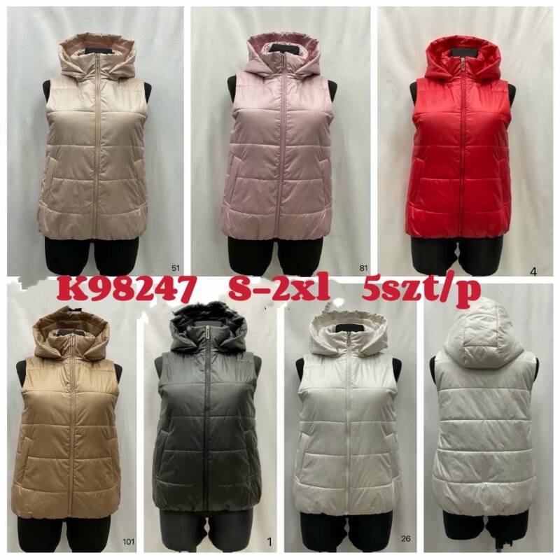 Kamizelka damskie Roz S-2XL, 1 Kolor Paczka 5 szt
