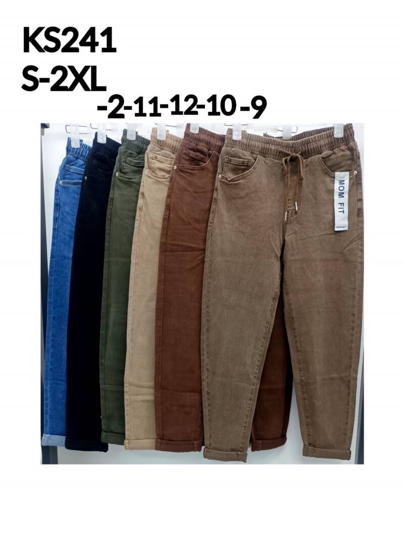 Spodnie damskie jeansy Roz S-2XL, 1 Kolor Paczka 10 szt