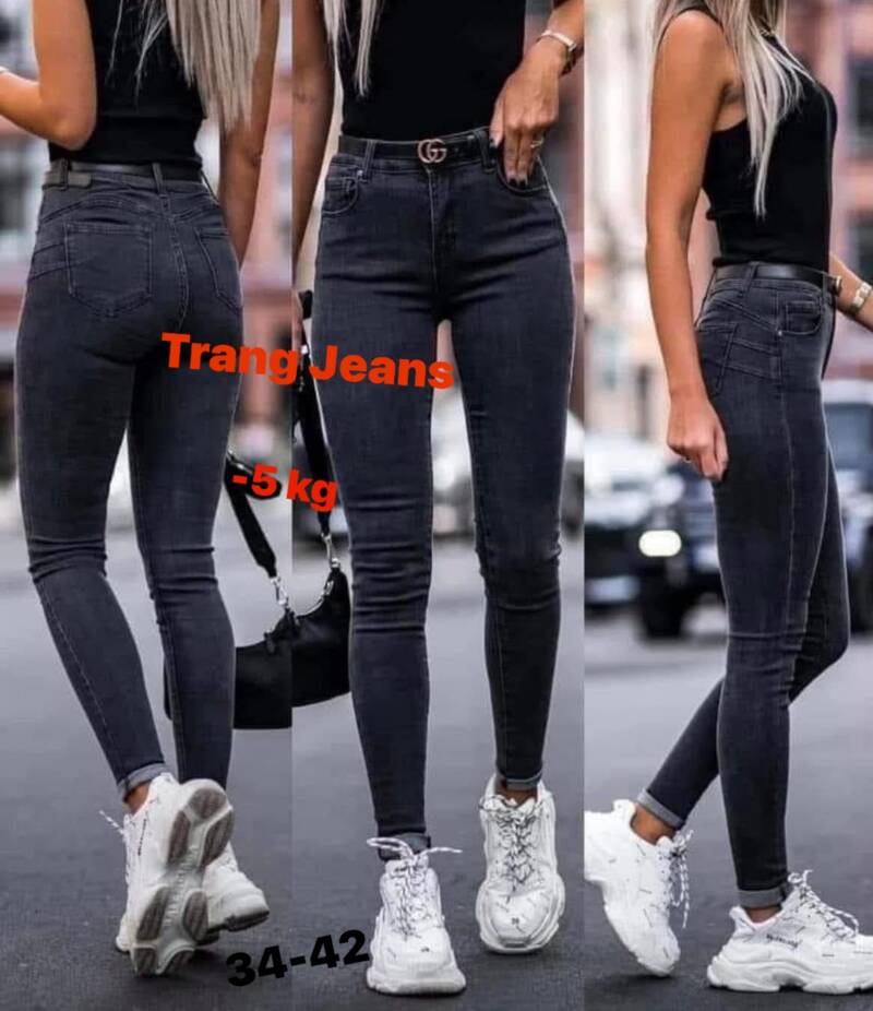 Spodnie damskie jeansy Roz 34-42, 1 Kolor Paczka 10 szt