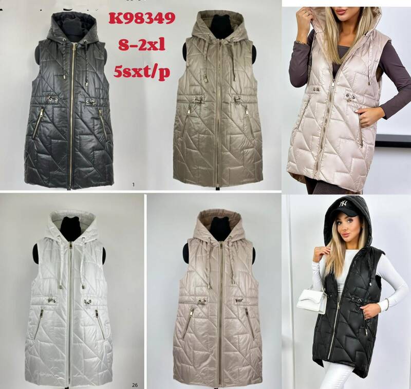 Kamizelka damskie Roz S-2XL, 1 Kolor Paczka 5 szt