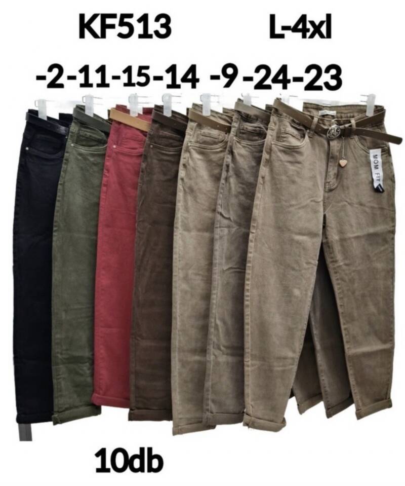 Spodnie damskie jeansy Roz L-4XL, 1 Kolor Paczka 10 szt