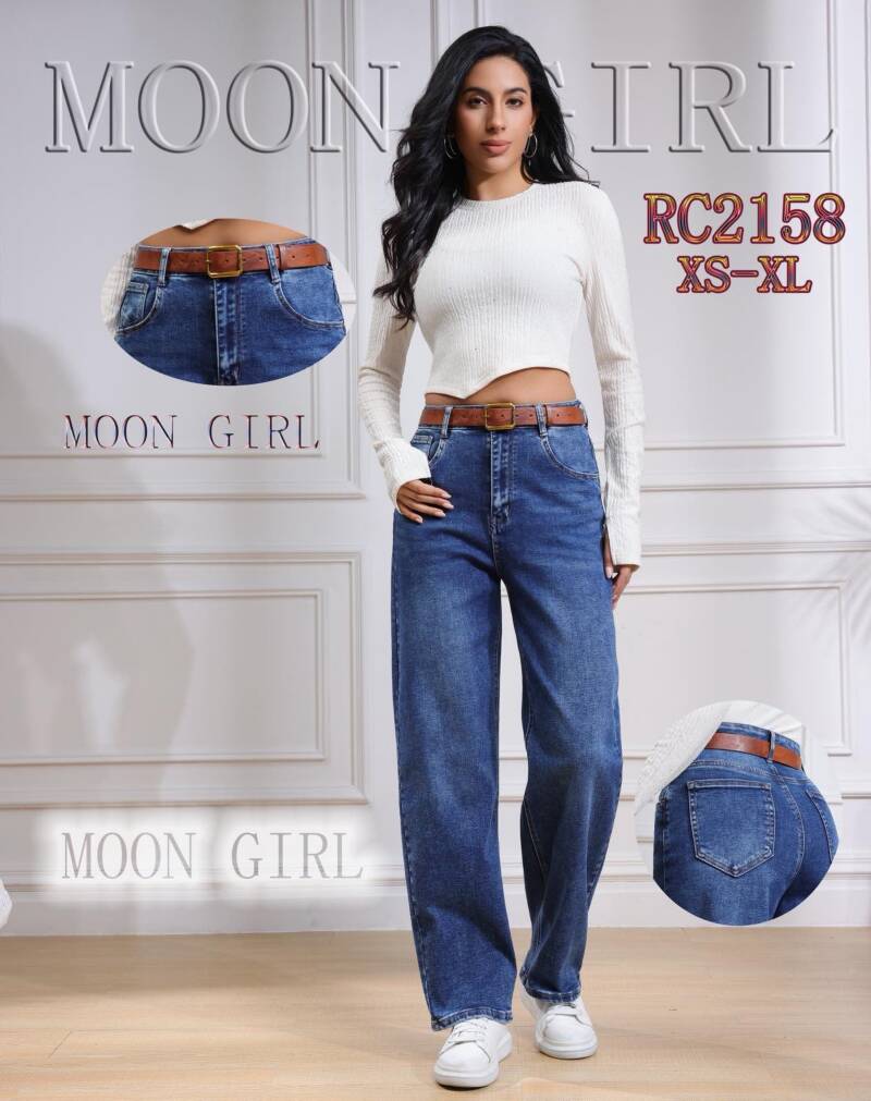Spodnie damskie jeansy Roz XS-XL, 1 Kolor Paczka 10 szt