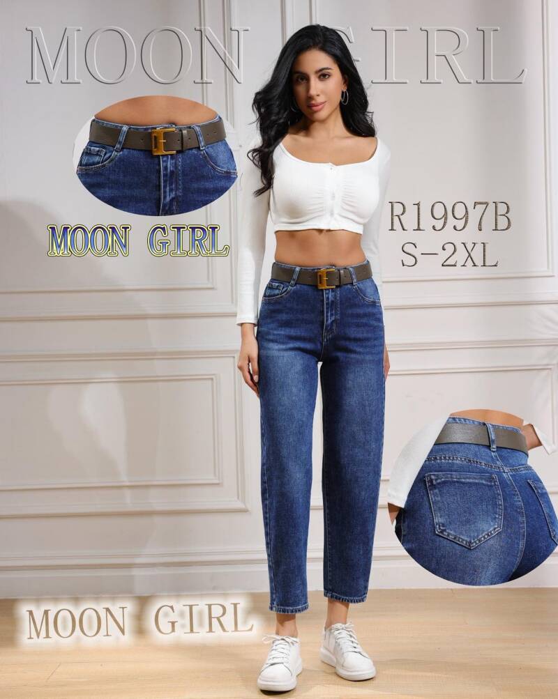 Spodnie damskie jeansy Roz S-2XL, 1 Kolor Paczka 10 szt