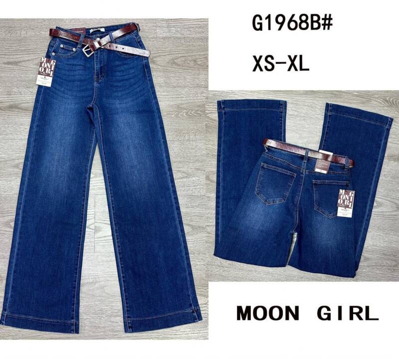 Spodnie damskie jeansy Roz XS-XL, 1 Kolor Paczka 10 szt