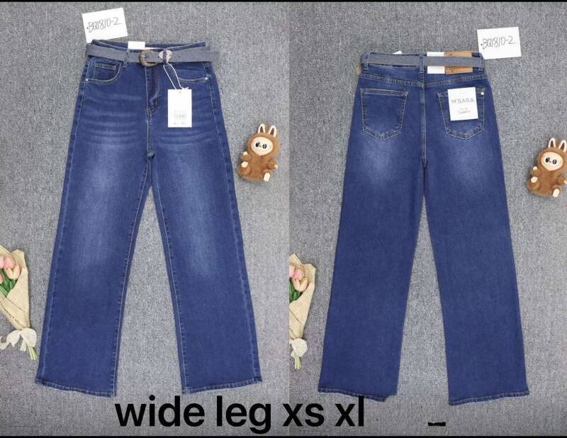 Spodnie damskie jeansy Roz XS-XL, 1 Kolor Paczka 10 szt