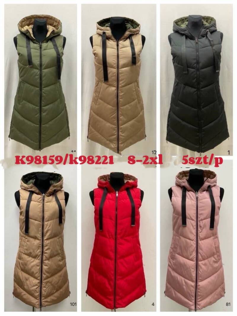 Kamizelka damskie Roz S-2XL, 1 Kolor Paczka 5 szt