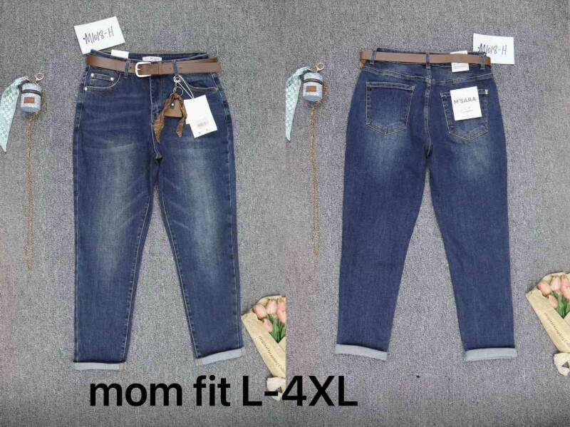 Spodnie damskie jeansy Roz L-4XL, 1 Kolor Paczka 10 szt