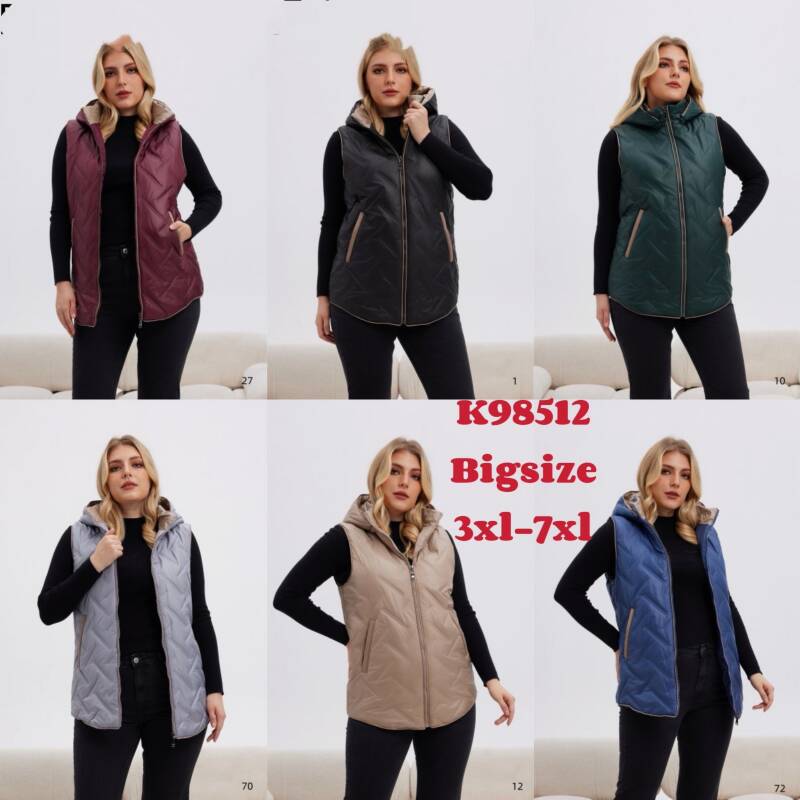 Kamizelka damskie Roz 3XL-7XL, 1 Kolor Paczka 5 szt