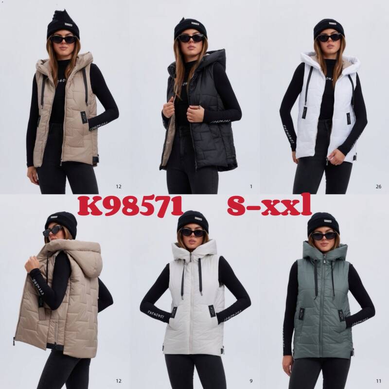 Kamizelka damskie Roz S-2XL, 1 Kolor Paczka 5 szt