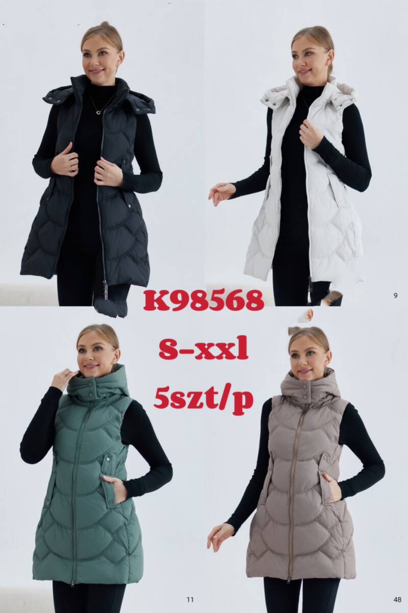 Kamizelka damskie Roz S-2XL, 1 Kolor Paczka 5 szt