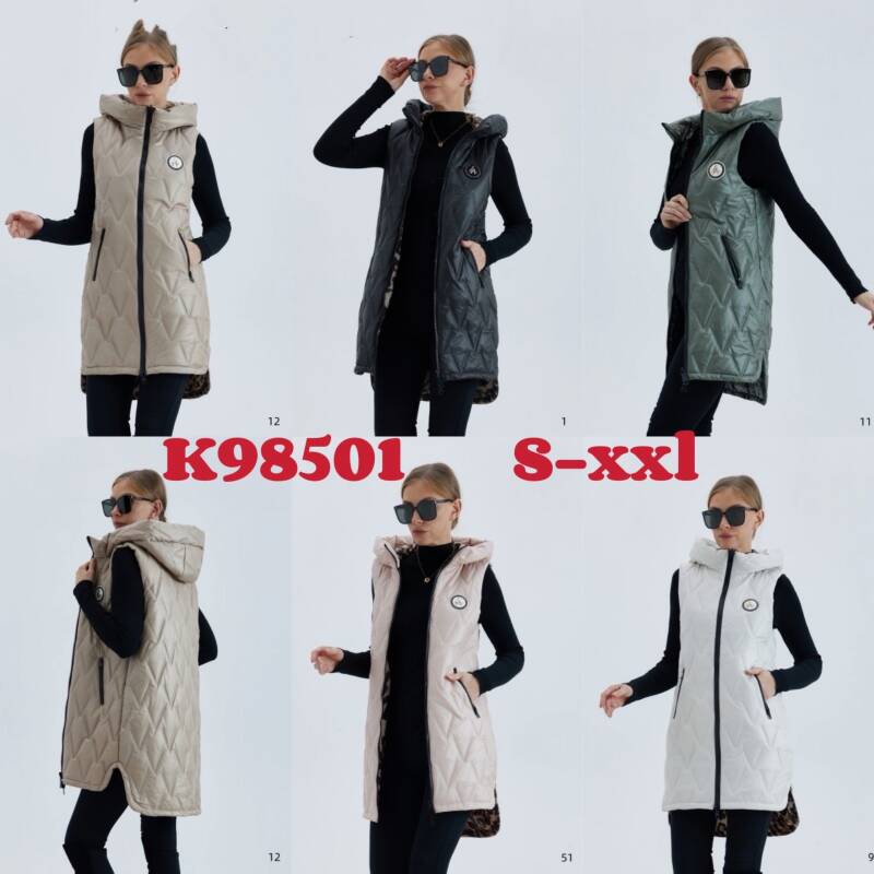 Kamizelka damskie Roz S-2XL, 1 Kolor Paczka 5 szt