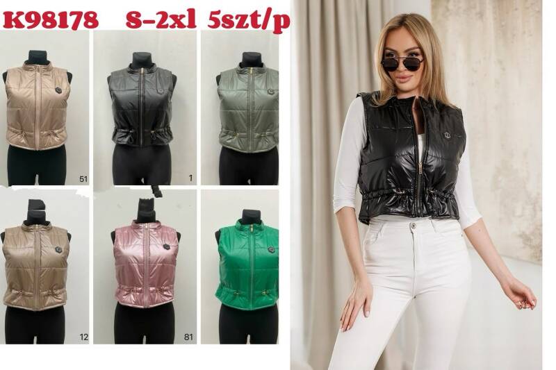Kamizelka damskie Roz S-2XL, 1 Kolor Paczka 5 szt