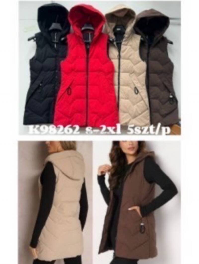 Kamizelka damskie Roz S-2XL, 1 Kolor Paczka 5 szt