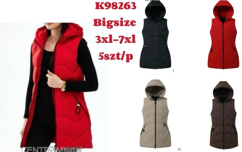 Kamizelka damskie Roz 3XL-7XL, 1 Kolor Paczka 5 szt