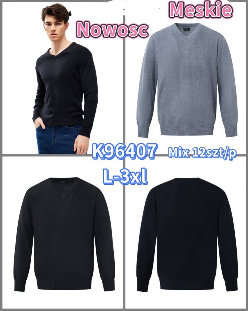 Swetry męska Roz L-2XL, Mix Kolor Paczka 12 szt