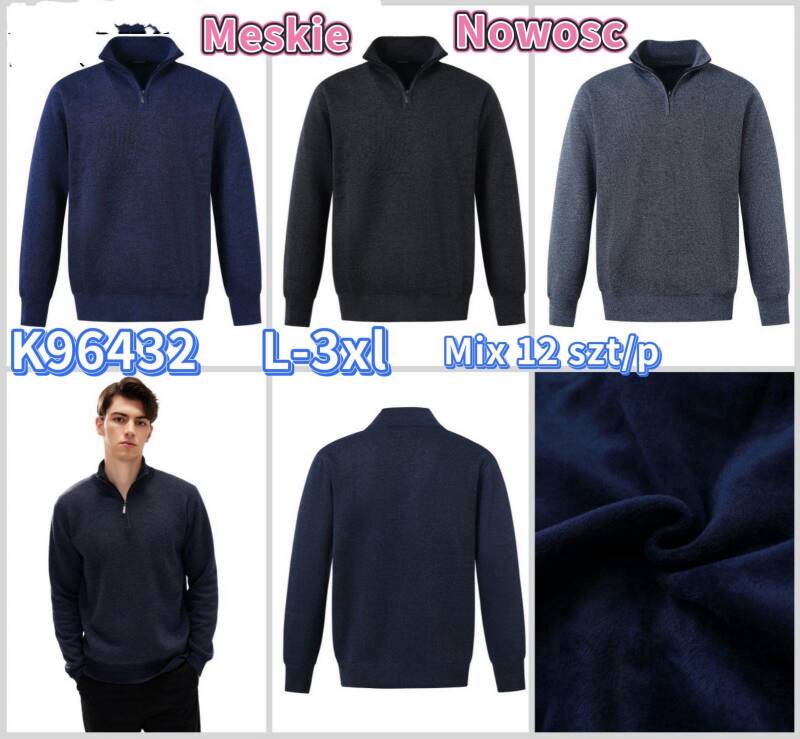 Swetry męska Roz L-3XL, Mix Kolor Paczka 12 szt