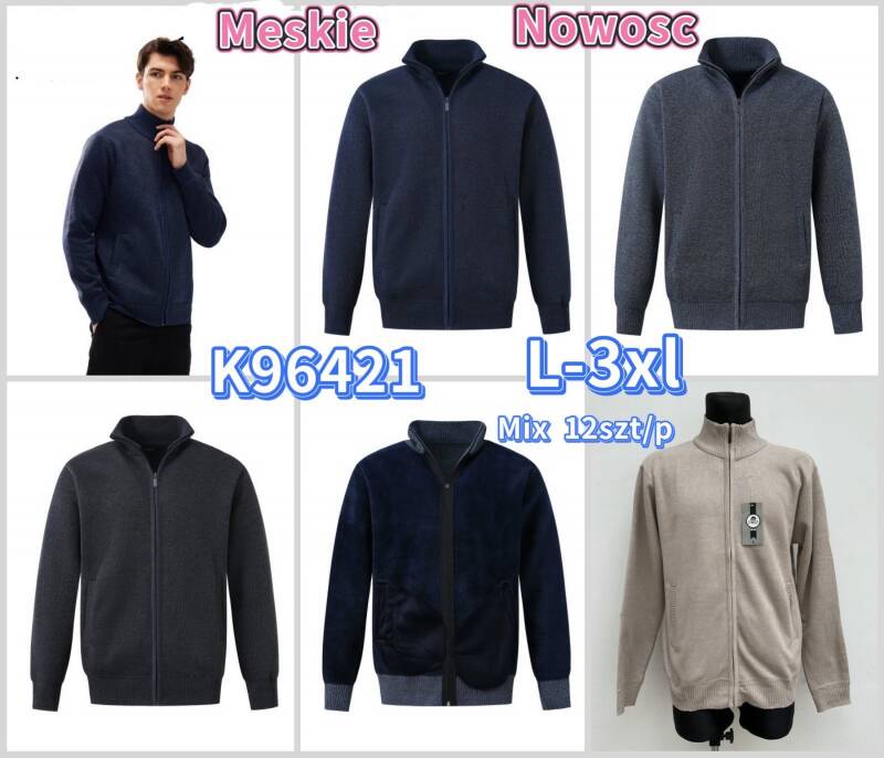 Bluza męska Roz L-3XL, Mix Kolor Paczka 12 szt