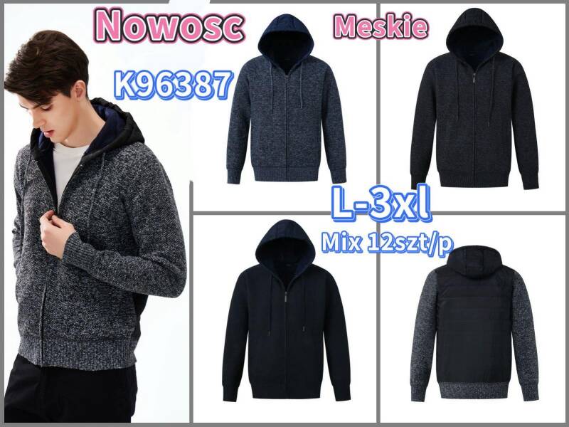 Bluza męska Roz L-3XL, Mix Kolor Paczka 12 szt
