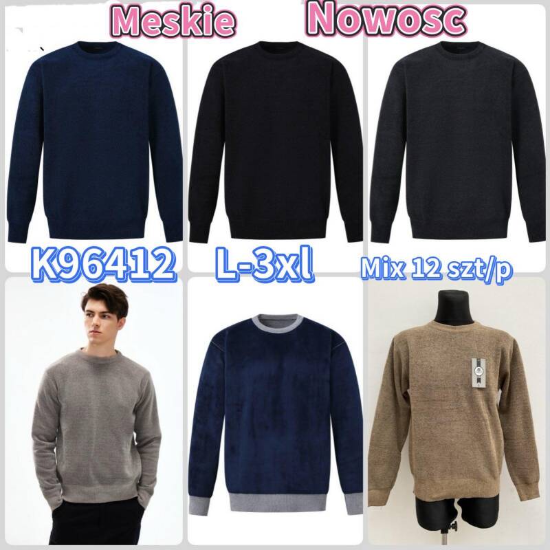 Swetry męska Roz L-3XL, Mix Kolor Paczka 12 szt