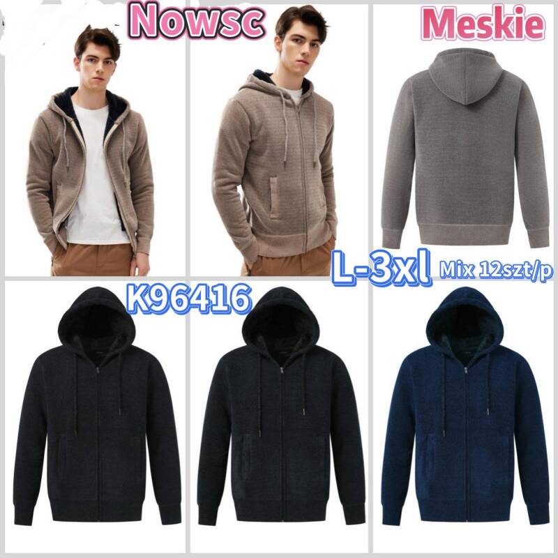 Bluza męska Roz L-3XL, Mix Kolor Paczka 12 szt