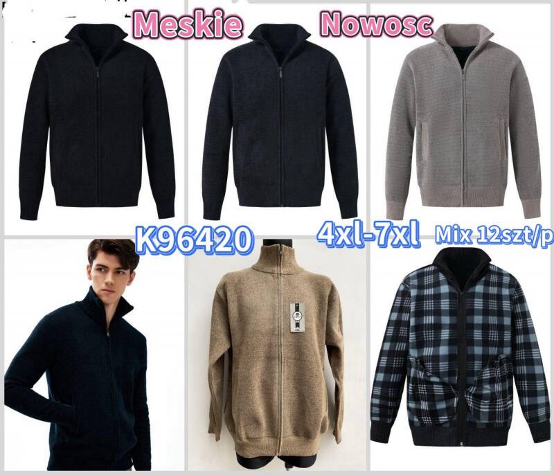 Bluza męska Roz 4XL-7XL, Mix Kolor Paczka 12 szt