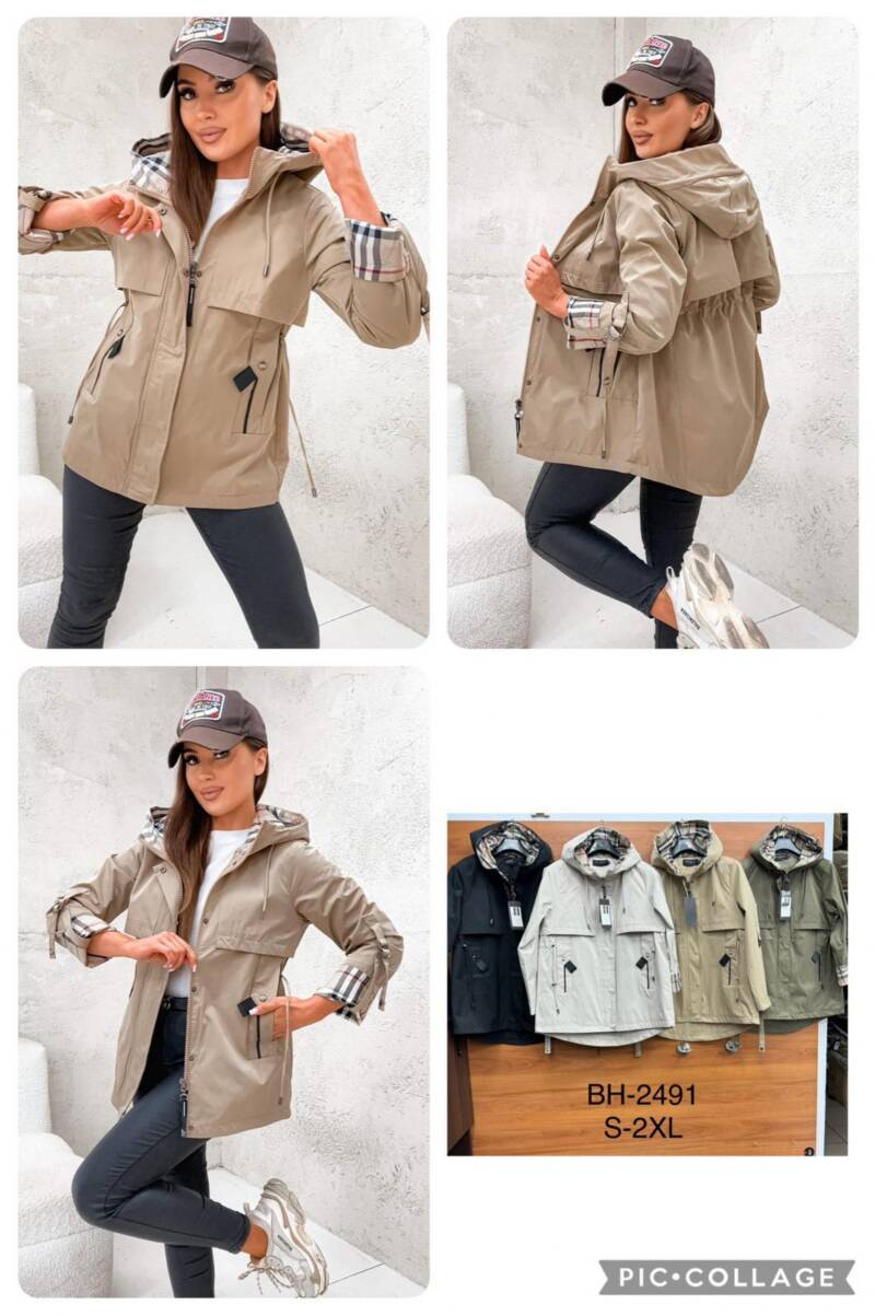 Kurtki damskie cienki Roz S-2XL, 1 Kolor Paczka 5 szt 1
