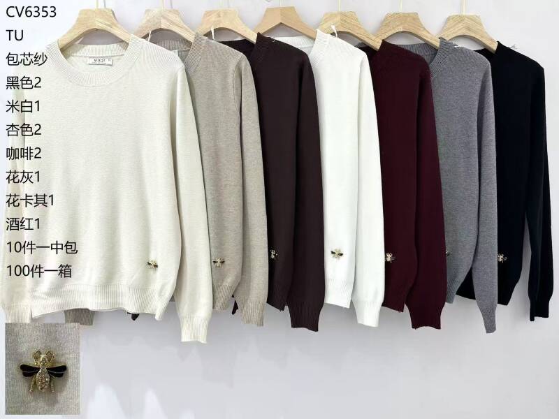 Bluzki damskie Roz Standard, Mix Kolor .Paczka 10 szt.