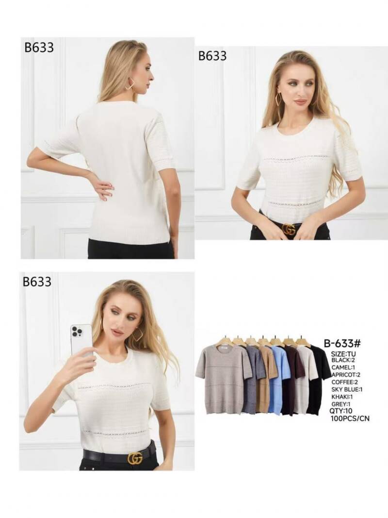 Bluzki damskie Roz Standard, Mix Kolor .Paczka 10 szt.