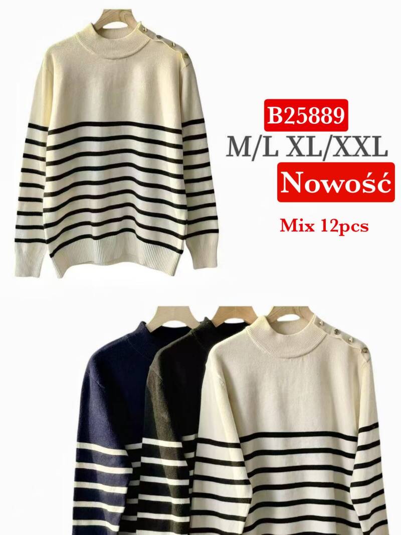Bluzki damskie Roz M/L-XL-2XL, Mix Kolor .Paczka 12 szt.