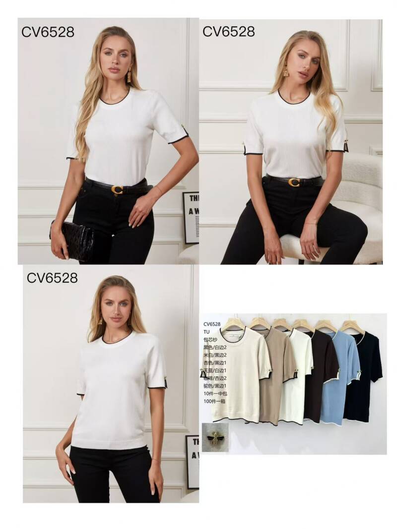 Bluzki damskie Roz Standard, Mix Kolor .Paczka 10 szt.