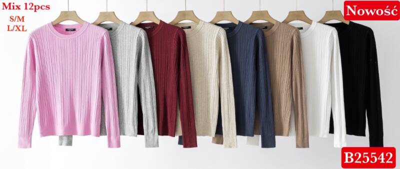 Bluzki damskie Roz S/M-L/XL, Mix Kolor .Paczka 12 szt.