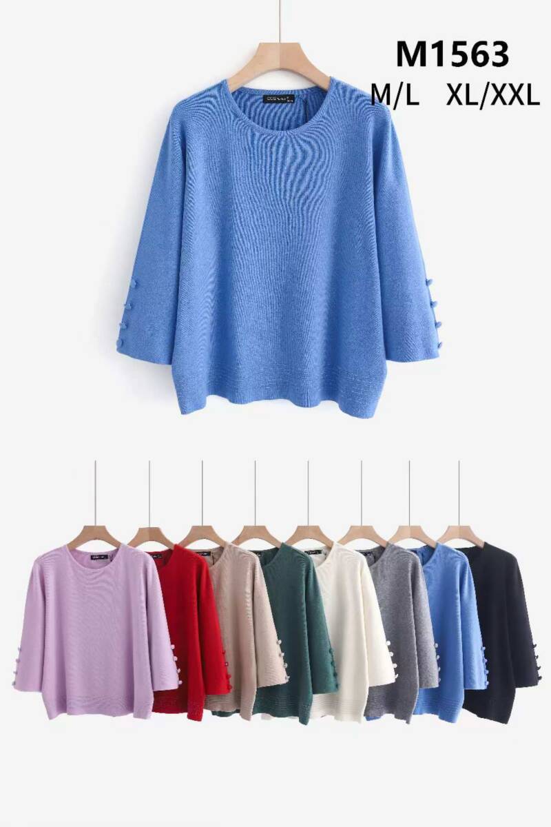 Bluzki damskie Roz M/L-XL/2XL, Mix Kolor .Paczka 12 szt.