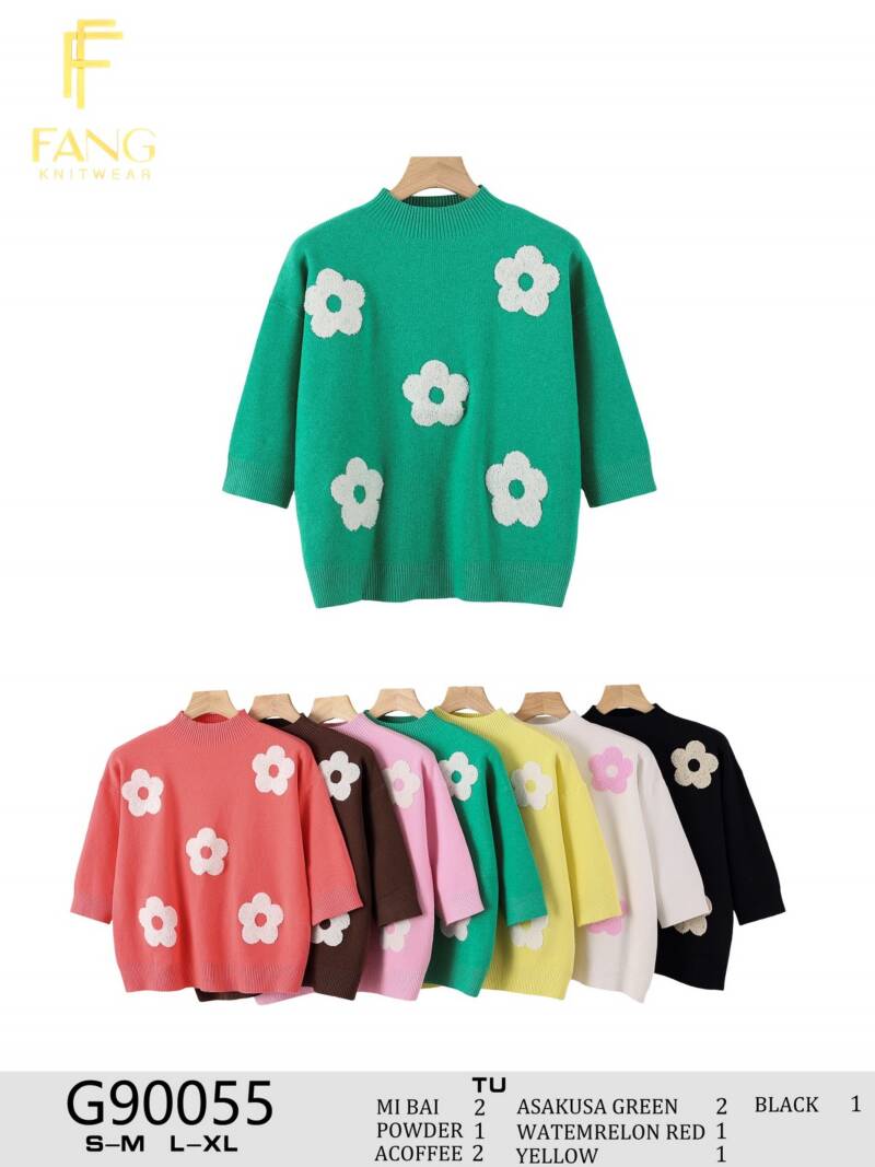 Bluzki damskie Roz S/M-L/XL, Mix Kolor .Paczka 10 szt.