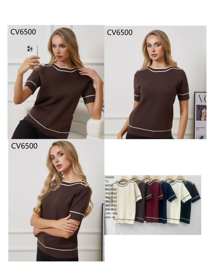 Bluzki damskie Roz Standard, Mix Kolor .Paczka 10 szt.