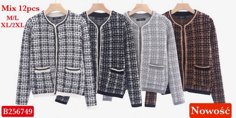 Narzutka damska Roz Standard, Mix Kolor .Paczka 12 szt. 1