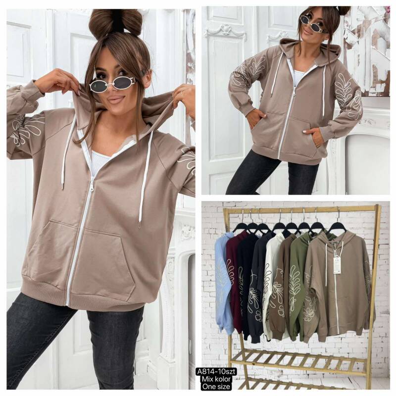Bluzy damskie Roz Standard, Mix Kolor .Paczka 10 szt.
