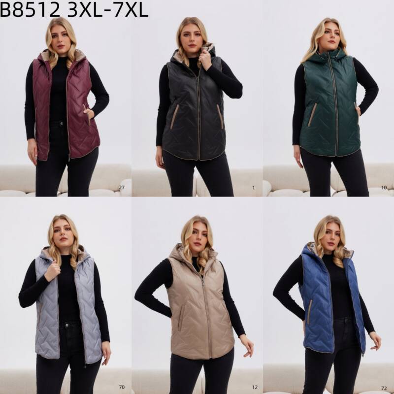 Kamizelka damskie Roz 3XL-7XL, 1 Kolor Paczka 5 szt