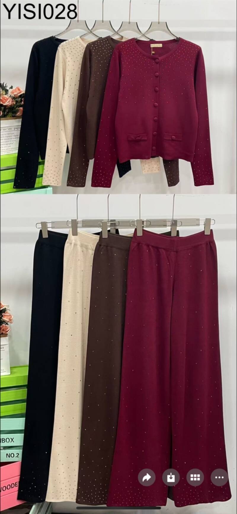 Komplet damskie Roz Standard, Mix Kolor .Paczka 10 szt.