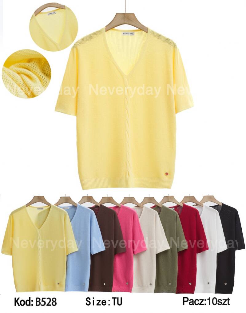 Bluzki damskie Roz Standard, Mix Kolor .Paczka 10 szt.