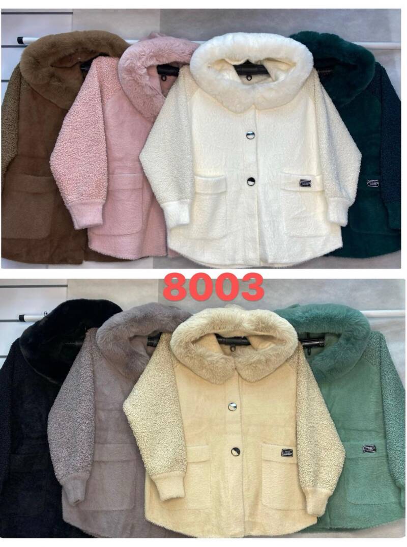 Kurtka alpaka damska Roz S-2XL, 1 Kolor Paczka 5 szt